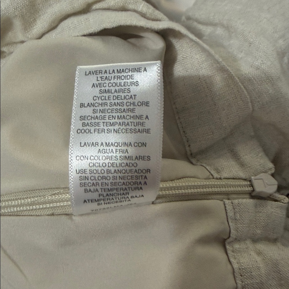 Leyden 100% Linen Cami Crop Top NWOT Size M - Picture 9 of 9